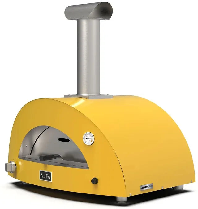 Alfa Moderno 2 Pizze Wood - Fired Pizza Oven - Fire Yellow - FXMD-2P-LGIA