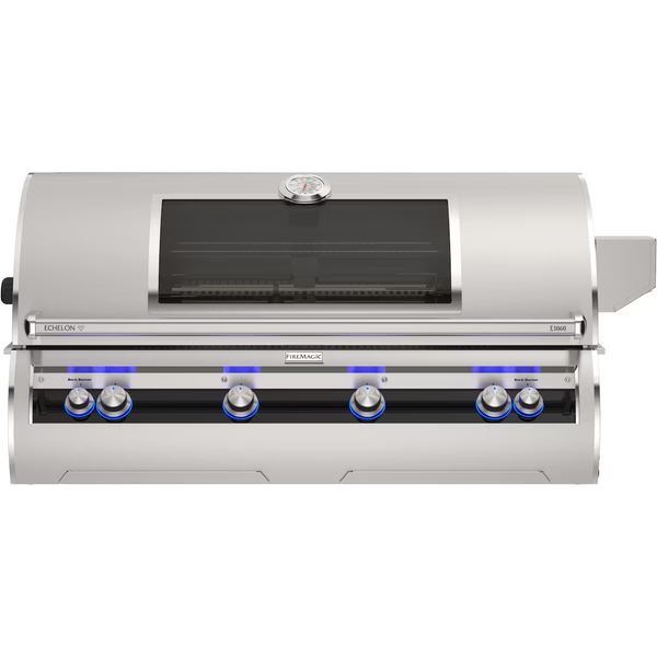Fire Magic Echelon Diamond E1060i 48-Inch Built-In Natural Gas Grill w/ Rotisserie, Magic Window & Analog Thermometer - E1060I-9EAN-W