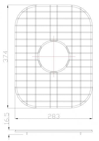 E2 Stainless Protective Stainless Steel Sink Grate for 1815 Sinks - GM1815