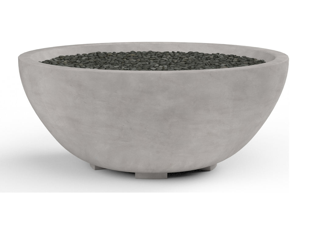 Sunset West 41-Inch Concrete Firebowl With Lava rock - 6003-FT41BWL