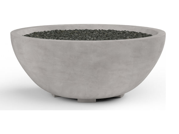 Sunset West 41-Inch Concrete Firebowl With Lava rock - 6003-FT41BWL