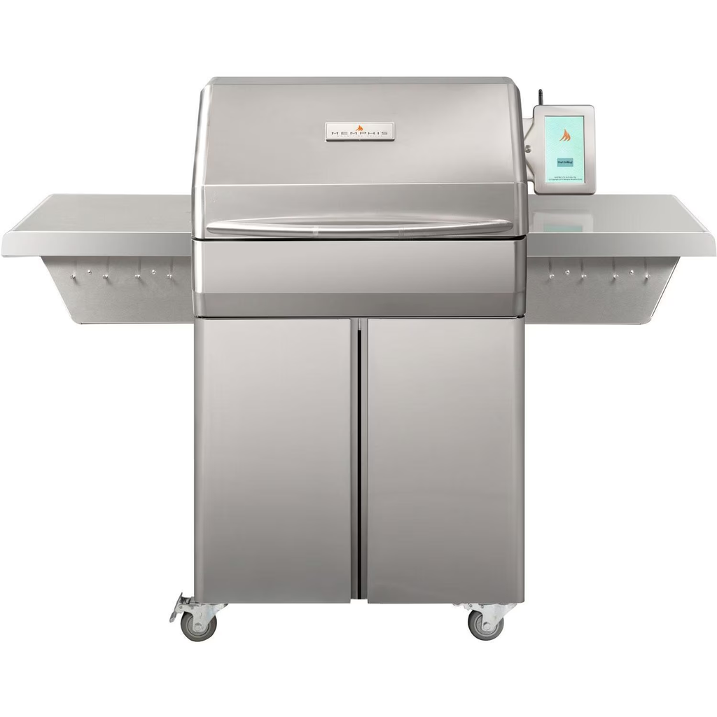 Memphis Pro ITC3 28-Inch Stainless Steel Freestanding Wood Fire Pellet Smoker Grill