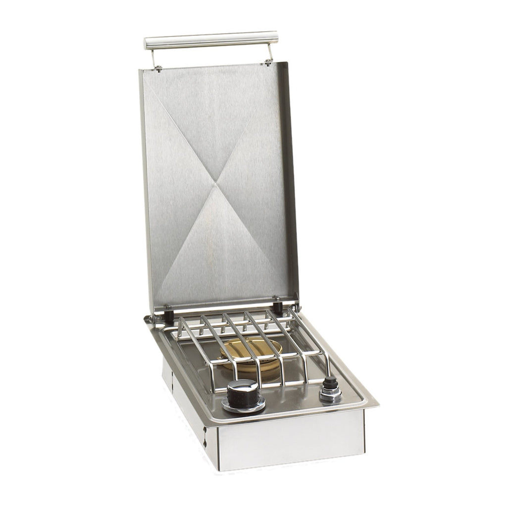 Fire Magic Natural Gas Drop-In Single Side Burner w/ Stainless Steel Hinged Lid - 3280