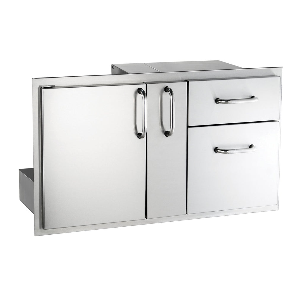 Fire Magic Select 36-Inch Access Door w/ Platter Storage and Double Drawer Combo - 33816S