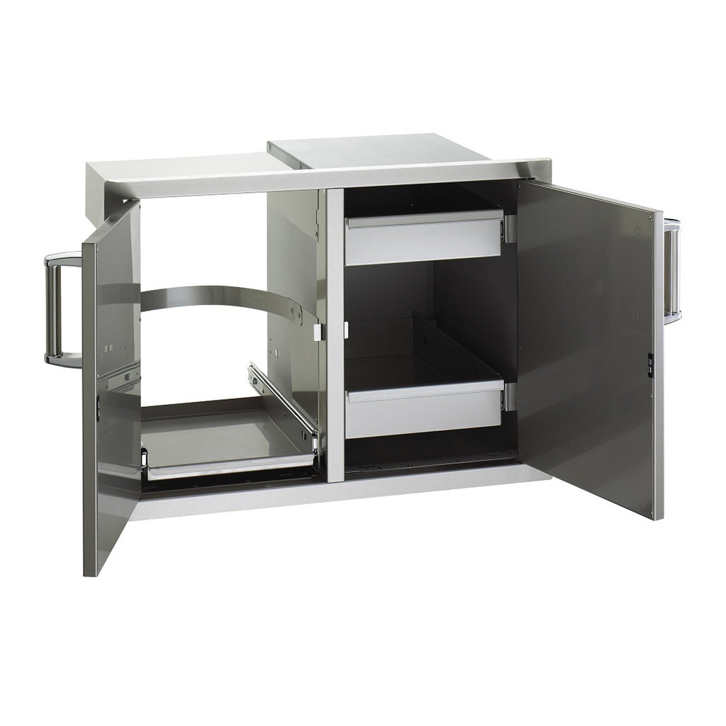 Fire Magic Select 30-Inch Double Access Doors w/ Trash Tray & Dual Drawers - 33930S-12