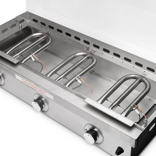Le Griddle 41-Inch Propane Gas Built-In or Countertop 3 Burner Griddle (Lid Sold Separately) - GFE105-LP