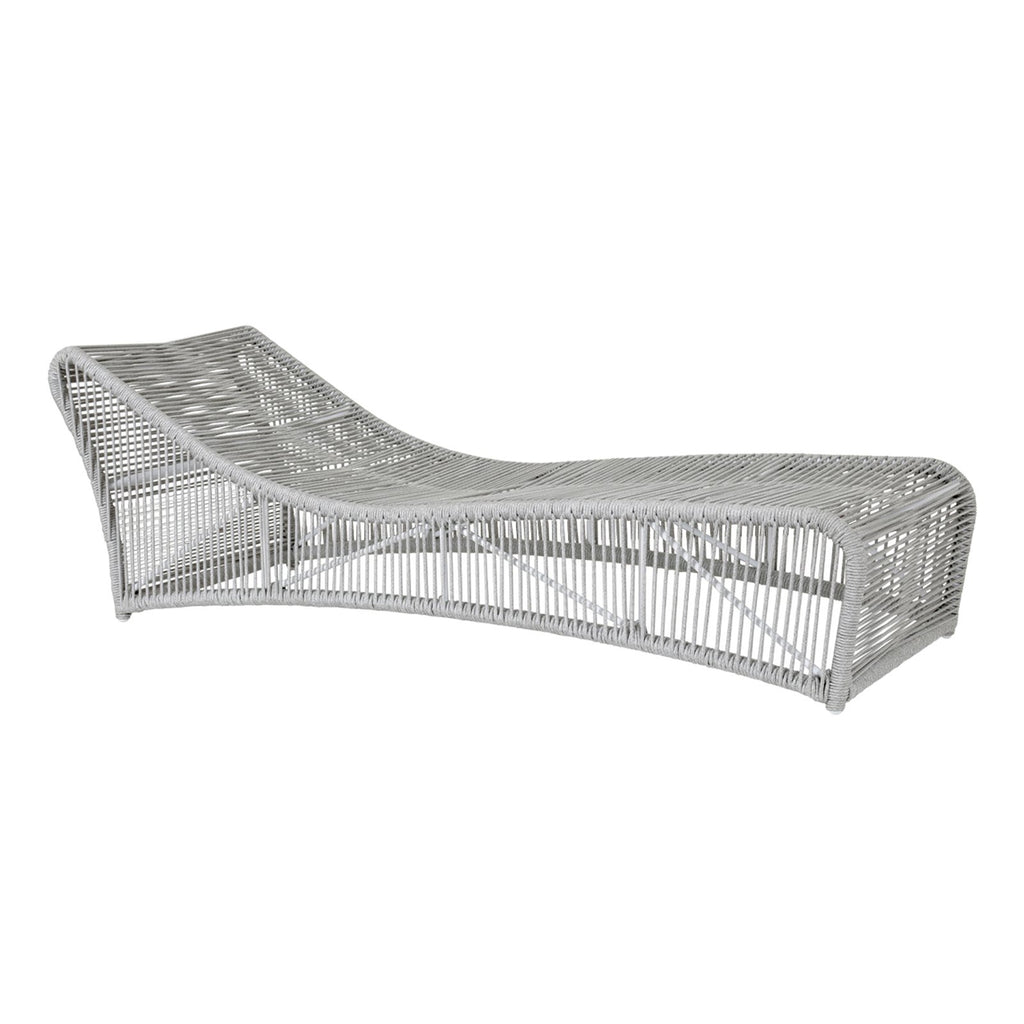 Sunset West Miami Frost Rope Wrapped Single Cushionless Chaise - 4402-9