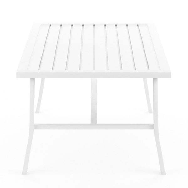 Sunset West Bristol Rectangular Aluminum Coffee Table In Frost - 501-CT