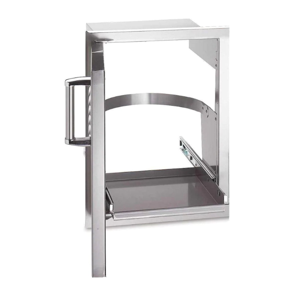Fire Magic Premium Flush 14-Inch Single Access Door w/ Tank Tray & Louvers (Soft Close, Left Hinge) - 53820SC-TL