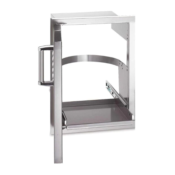 Fire Magic Premium Flush 14-Inch Single Access Door w/ Tank Tray & Louvers (Soft Close, Left Hinge) - 53820SC-TL