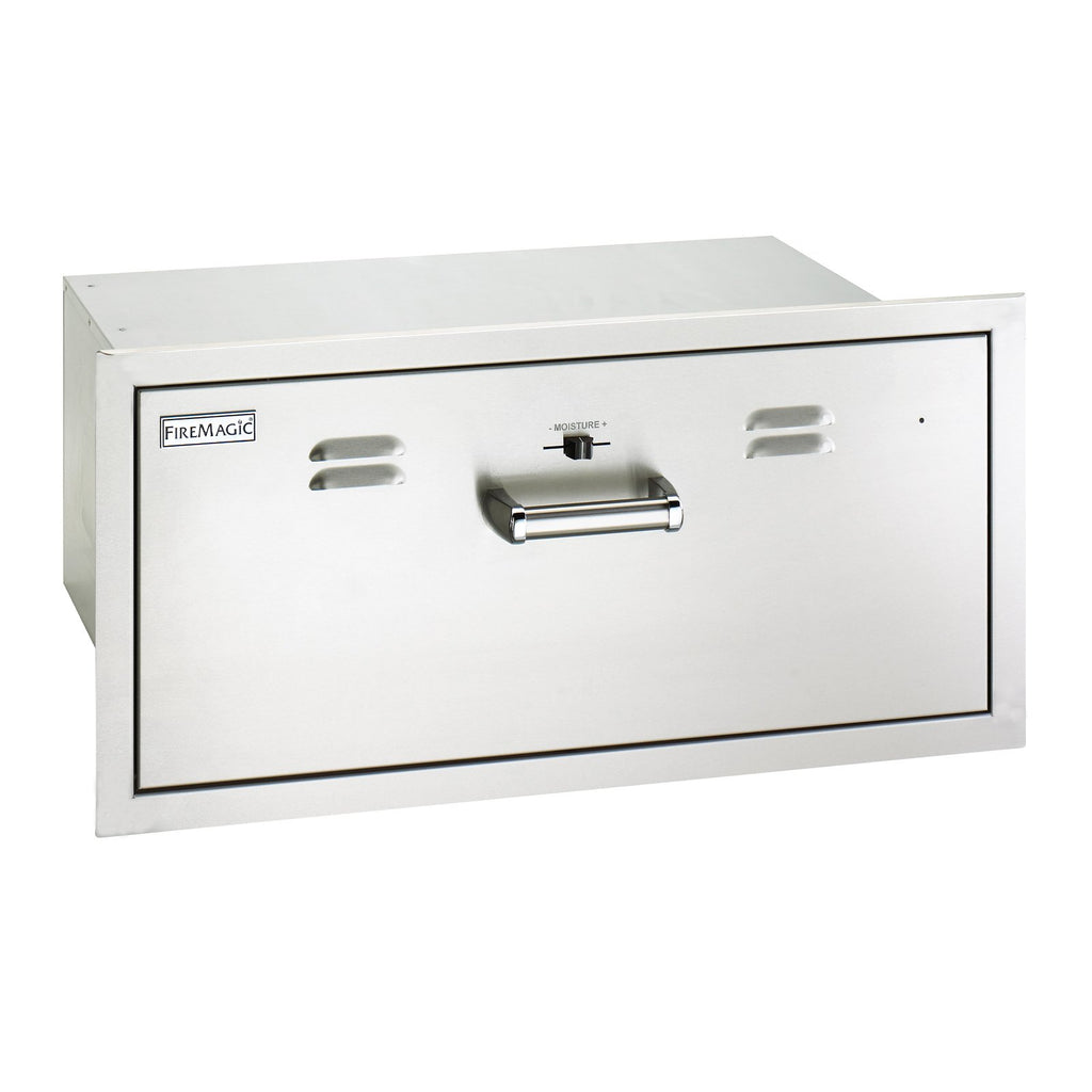 Fire Magic Premium Flush 30-Inch Built-In Electric Warming Drawer (Soft Close) - 53830-SW