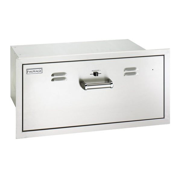 Fire Magic Premium Flush 30-Inch Built-In Electric Warming Drawer (Soft Close) - 53830-SW