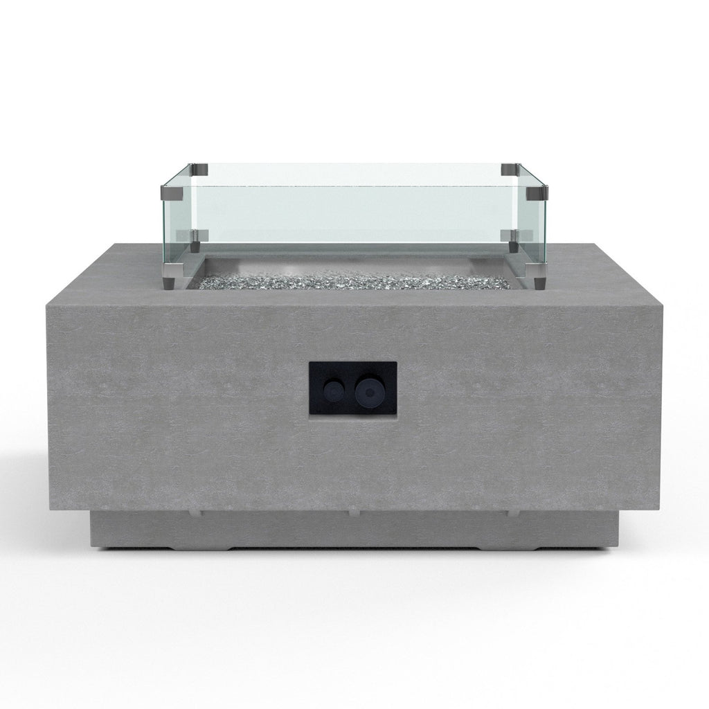 Sunset West Gravelstone 40-Inch Square Fire Table - SW6003-FT4040