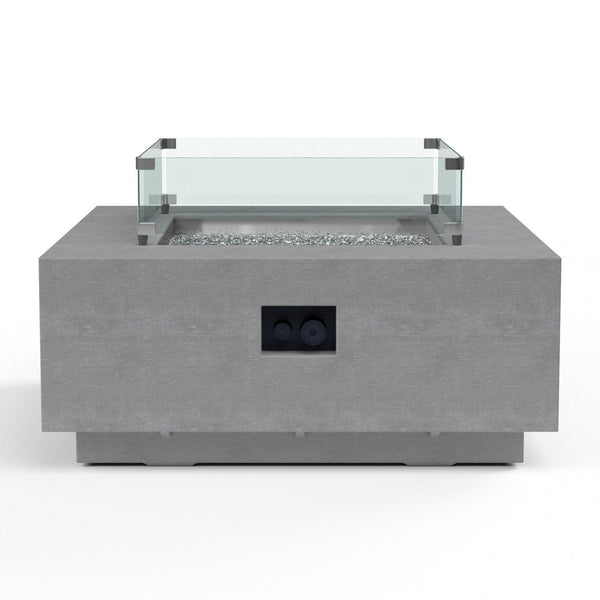 Sunset West Gravelstone 40-Inch Square Fire Table - SW6003-FT4040