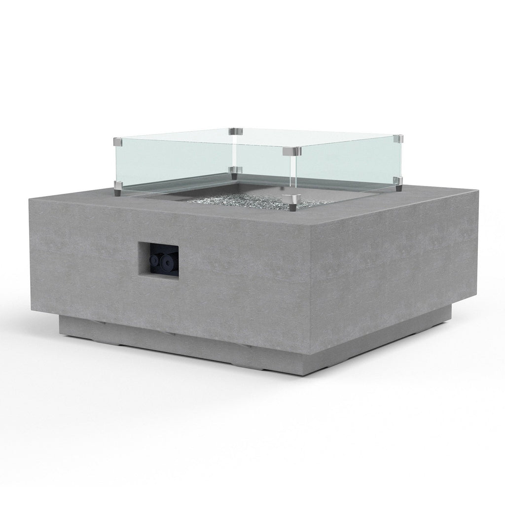 Sunset West Gravelstone 40-Inch Square Fire Table - SW6003-FT4040