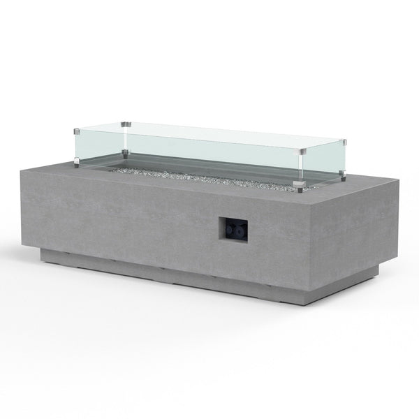Sunset West Gravelstone Rectangular Fire Table - SW6003-FT6030