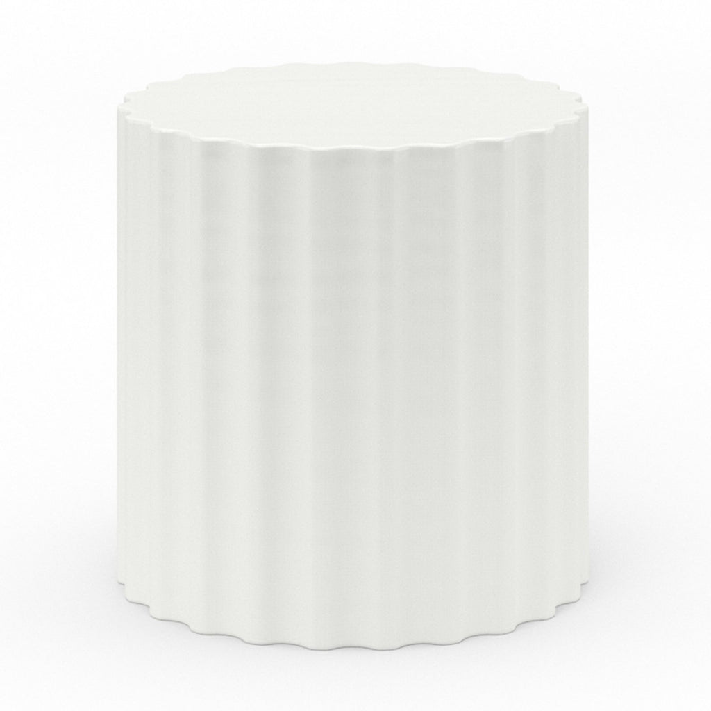 Sunset West Athena Round Coffee Table In White - 6203-AET