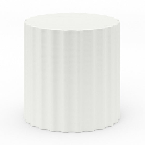 Sunset West Athena Round Coffee Table In White - 6203-AET