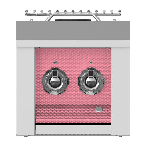 Aspire by Hestan 12-Inch Natural Gas Built-In Double Side Burner (Reef Pink) - AEB122-NG-PK