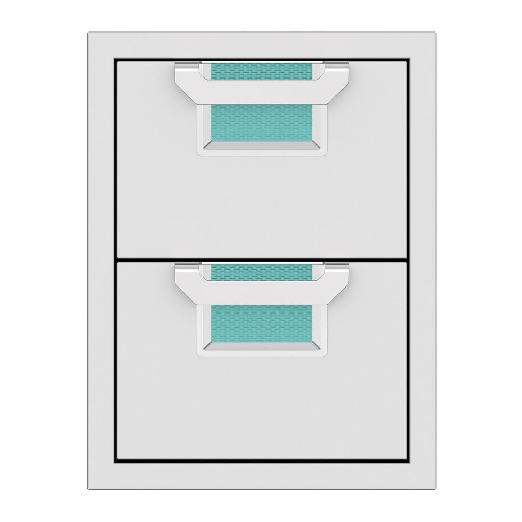 Aspire by Hestan 16-Inch Double Storage Drawers (Bora Bora Turquoise) - AEDR16-TQ