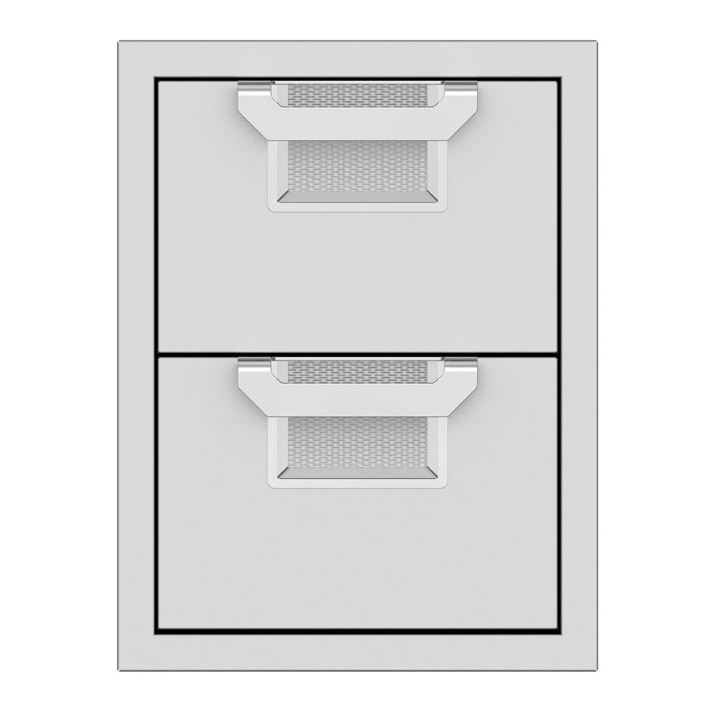 Aspire by Hestan 16-Inch Double Storage Drawers (Stainless Steel ) - AEDR16