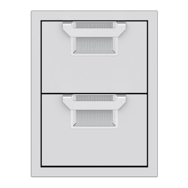 Aspire by Hestan 16-Inch Double Storage Drawers (Stainless Steel ) - AEDR16