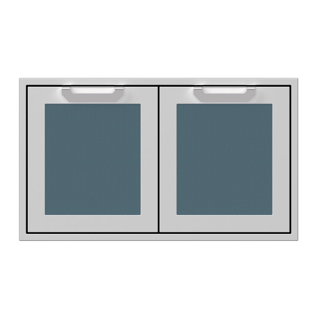 Hestan 36-Inch Double Access Doors w/ Recessed Marquise Accented Panels in Dark Gray - AGAD36-GG
