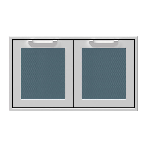 Hestan 36-Inch Double Access Doors w/ Recessed Marquise Accented Panels in Dark Gray - AGAD36-GG