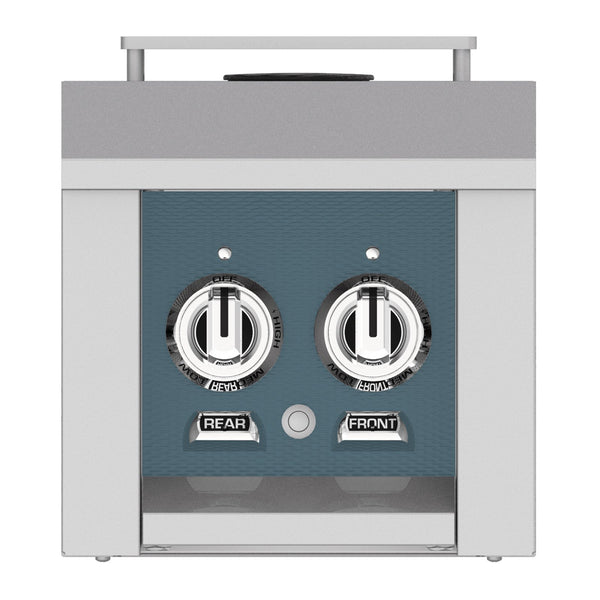 Hestan 12-Inch Natural Gas Built-In/Cart Mounted Double Side Burner in Dark Gray - AGB122-NG-GG