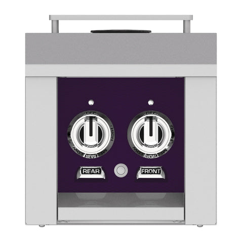 Hestan 12-Inch Natural Gas Built-In/Cart Mounted Double Side Burner in Purple - AGB122-NG-PP