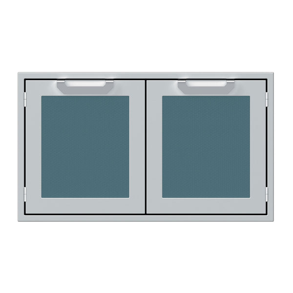 Hestan 36-Inch Double Door Sealed Pantry Storage w/ Recessed Marquise Accented Panels in Dark Gray - AGLP36-GG