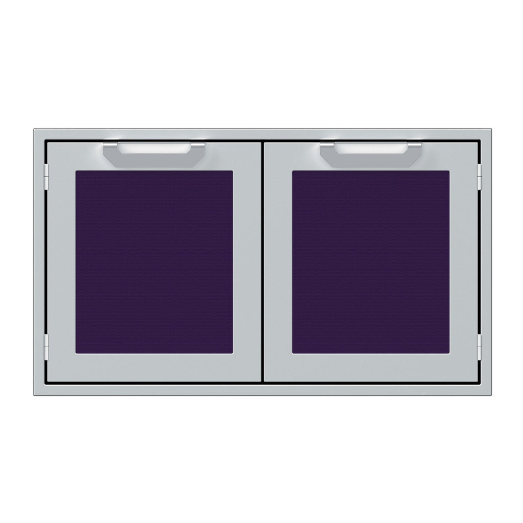 Hestan 36-Inch Double Door Sealed Pantry Storage w/ Recessed Marquise Accented Panels in Purple - AGLP36-PP