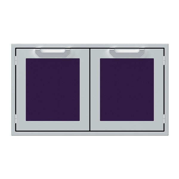 Hestan 36-Inch Double Door Sealed Pantry Storage w/ Recessed Marquise Accented Panels in Purple - AGLP36-PP