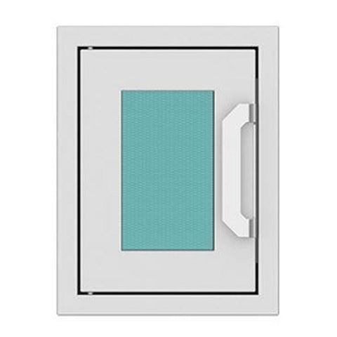 Hestan 16-Inch Paper Towel Dispenser w/ Recessed Marquise Accent Panel in Turquoise - AGPTD16-TQ