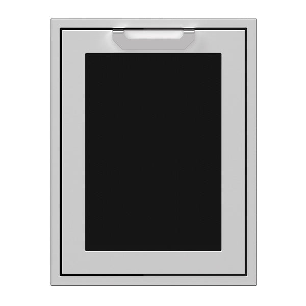 Hestan 20-Inch Trash and Recycle Center Storage Drawer w/ Recessed Marquise Accent Panel in Black - AGTRC20-BK
