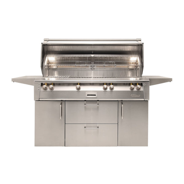 Alfresco ALXE 56-Inch Propane Gas Freestanding Grill w/ Rotisserie - ALXE-56BFGC-LP