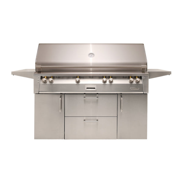 Alfresco ALXE 56-Inch Propane Gas Freestanding Grill w/ Rotisserie - ALXE-56BFGC-LP