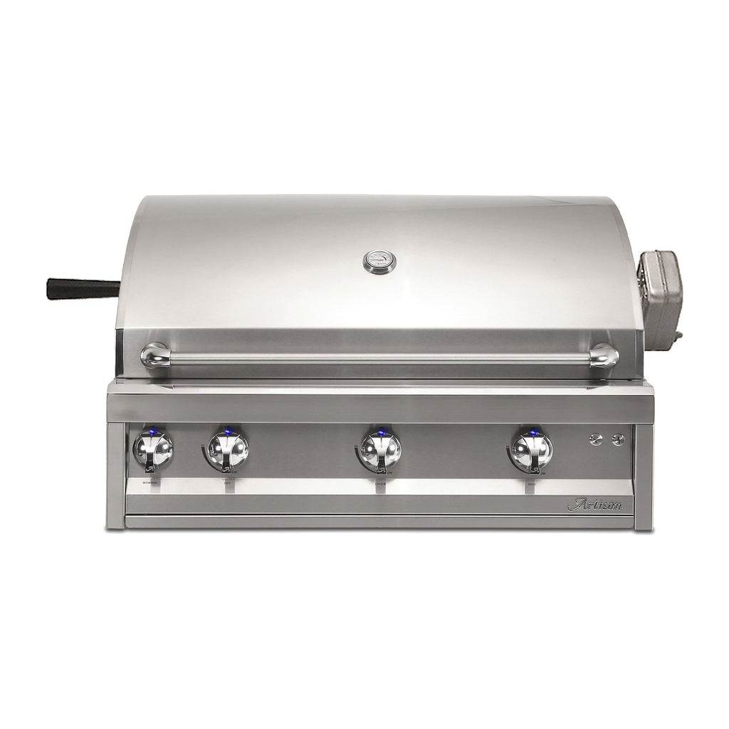 Artisan Professional 36-Inch Natural Gas Built-In Gill w/ Rotisserie and Lights - ARTP-36-NG