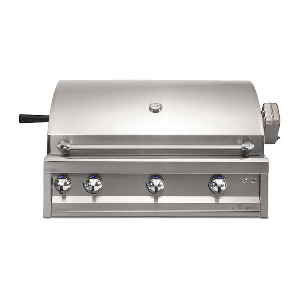 Artisan Professional 36-Inch Natural Gas Built-In Gill w/ Rotisserie and Lights - ARTP-36-NG