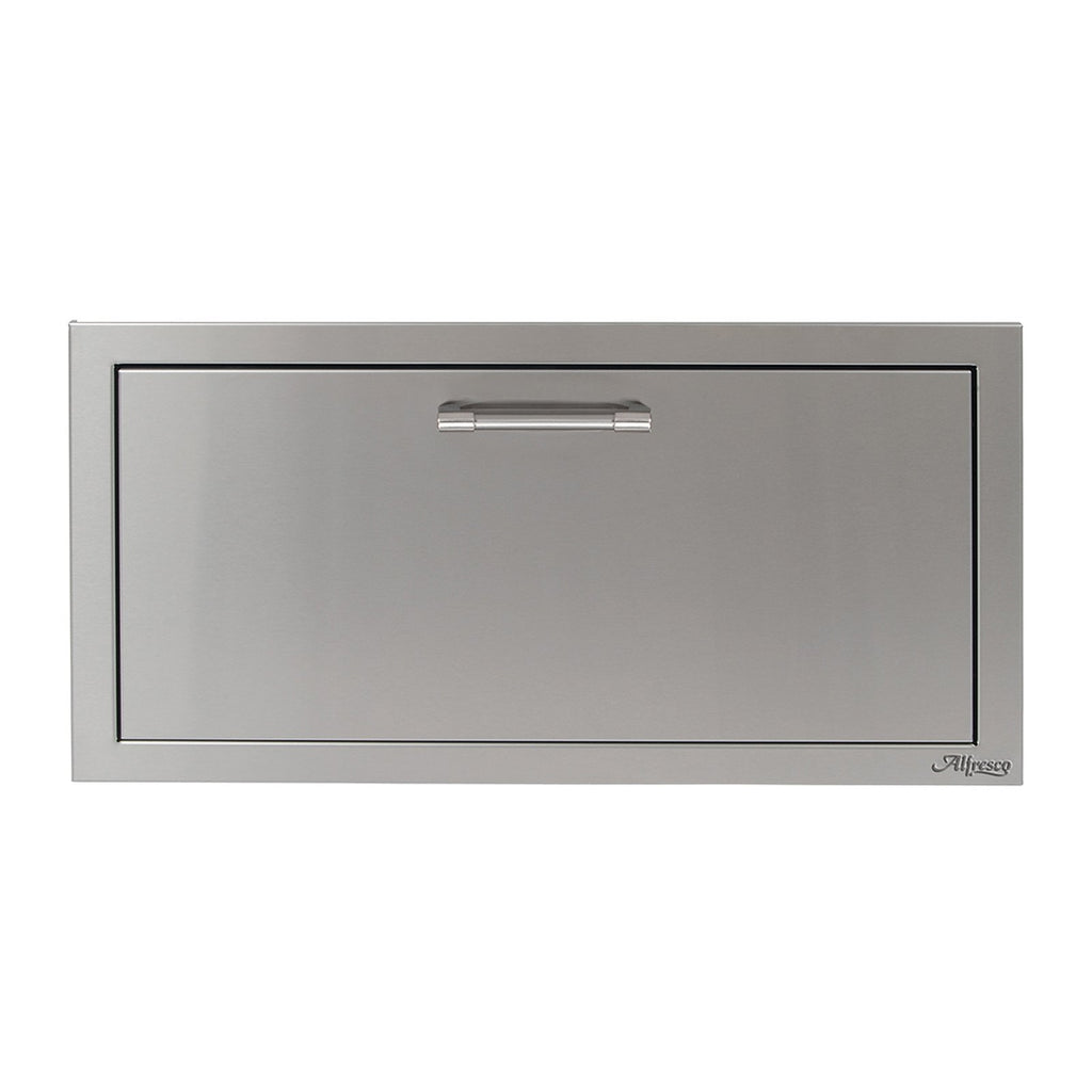 Alfresco 30-Inch Versapower Stainless Steel Soft Close Storage Drawer - AXE-30DR-SC