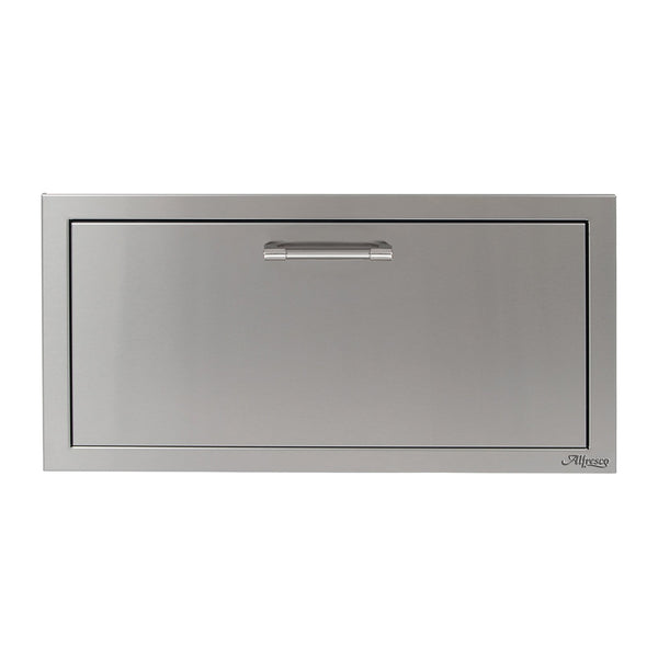 Alfresco 30-Inch Versapower Stainless Steel Soft Close Storage Drawer - AXE-30DR-SC