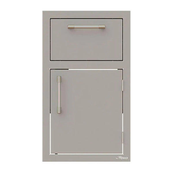 Alfresco 17-Inch Stainless Steel Access Door and Storage Drawer Combo (Right Hinge) - AXE-DDR-R-SC