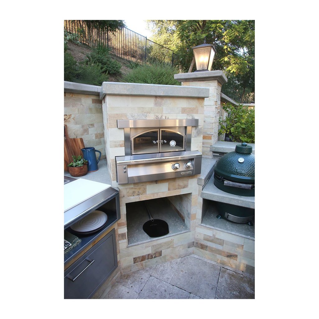 Alfresco 30-Inch Natural Gas Built-In Pizza Oven Plus - AXE-PZA-BI-NG
