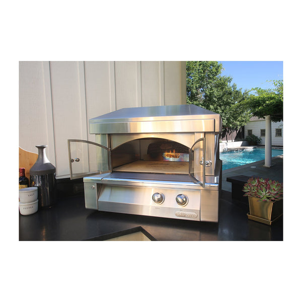 Alfresco 30-Inch Natural Gas Countertop Mounting Pizza Oven Plus - AXE-PZA-NG