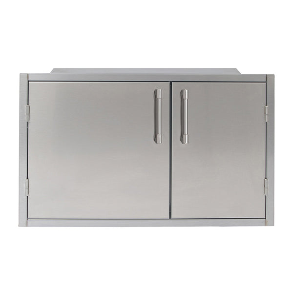 Alfresco 36-Inch Double Door Built-In Low Profile Sealed Dry Pantry (21" High) - AXEDSP-36L
