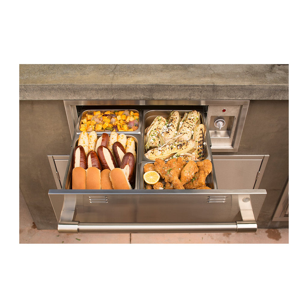 Alfresco 30-Inch Built-In Electric Warming Drawer (110 Vac Powered) - AXEWD-30