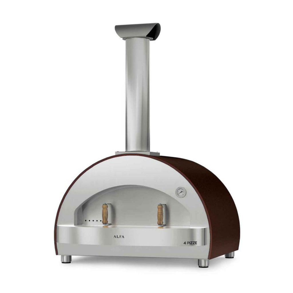 Alfa 4 Pizze 31-Inch Wood Fired Countertop Pizza Oven (Copper) - FX4P-LRAM-T