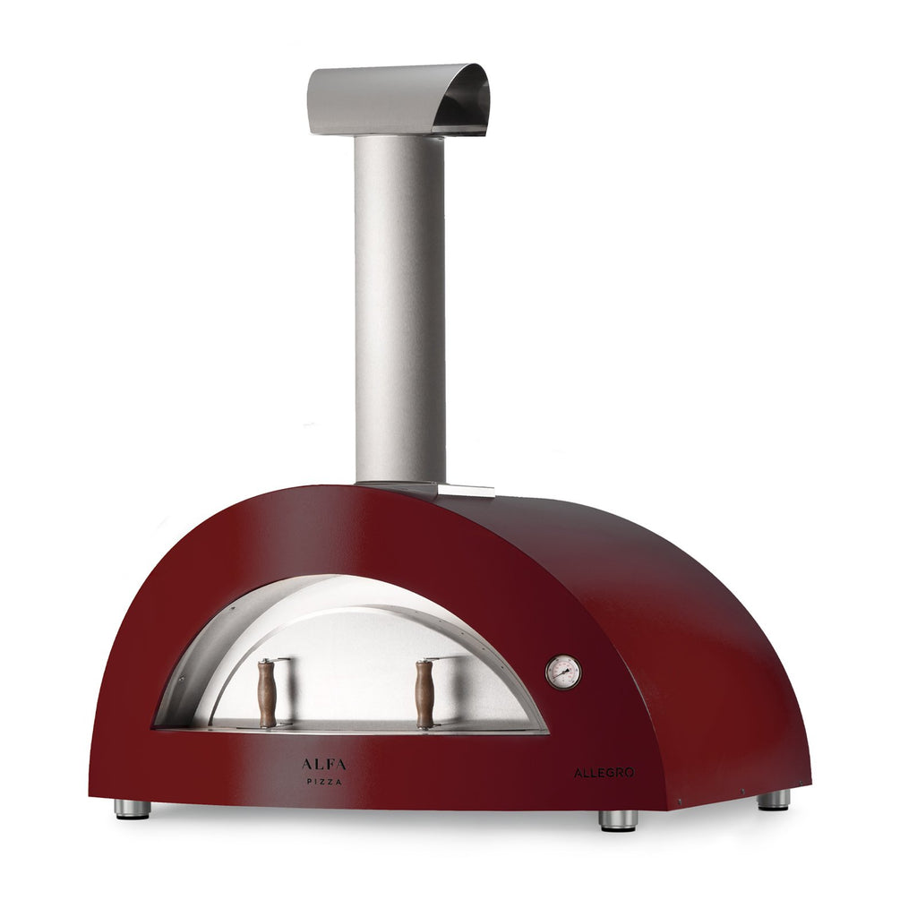 Alfa Allegro 39-Inch Wood Fired Countertop Pizza Oven (Antique Red) - FXALLE-LROA-T
