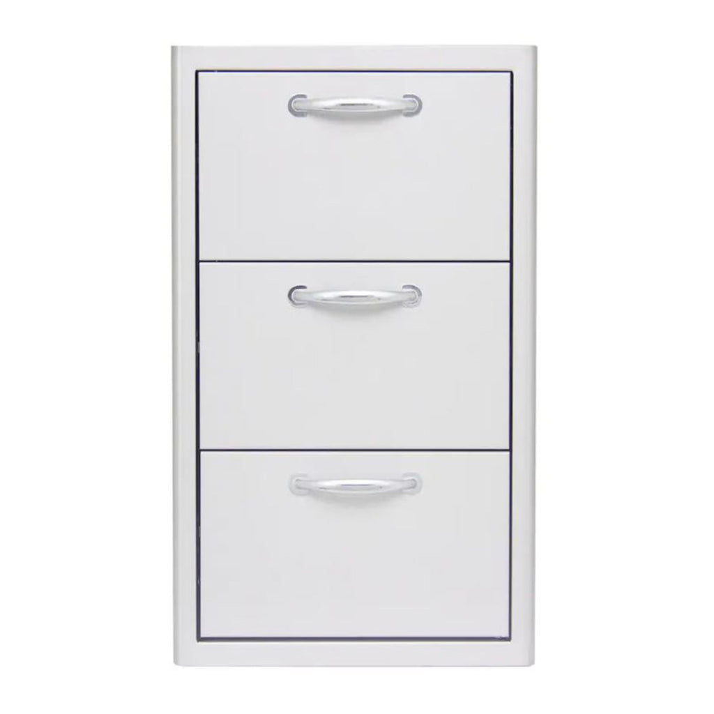 Blaze 16-Inch Stainless Steel Triple Storage Drawers - BLZ-DRW3-R-LT