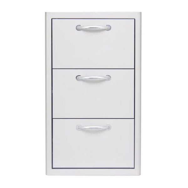 Blaze 16-Inch Stainless Steel Triple Storage Drawers - BLZ-DRW3-R-LT